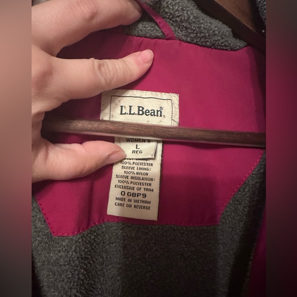 Vintage pink LLBean All Weather Jacket with Fleece Lining - Picture 2 of 9
